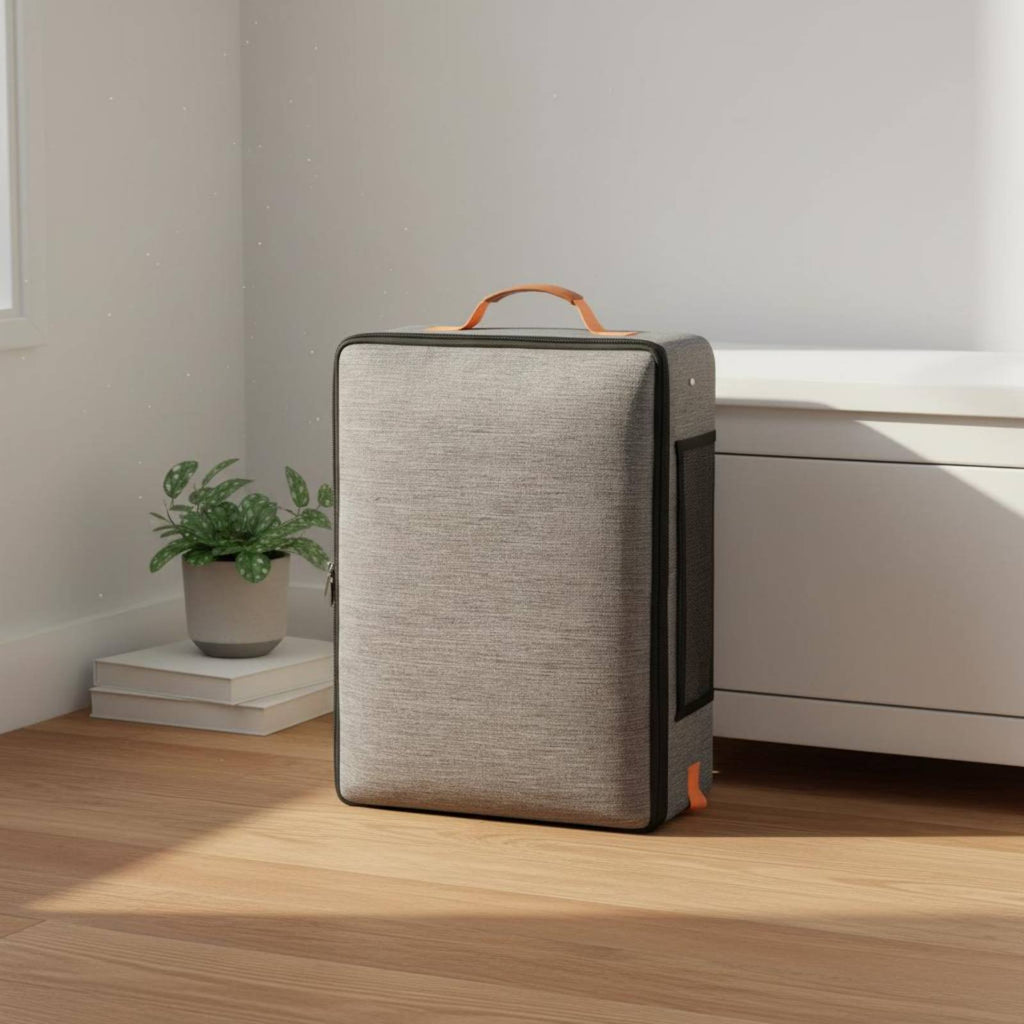 Foldable Pet Litter Box Oxford Cloth Waterproof Pet Litter Box Leak-Proof