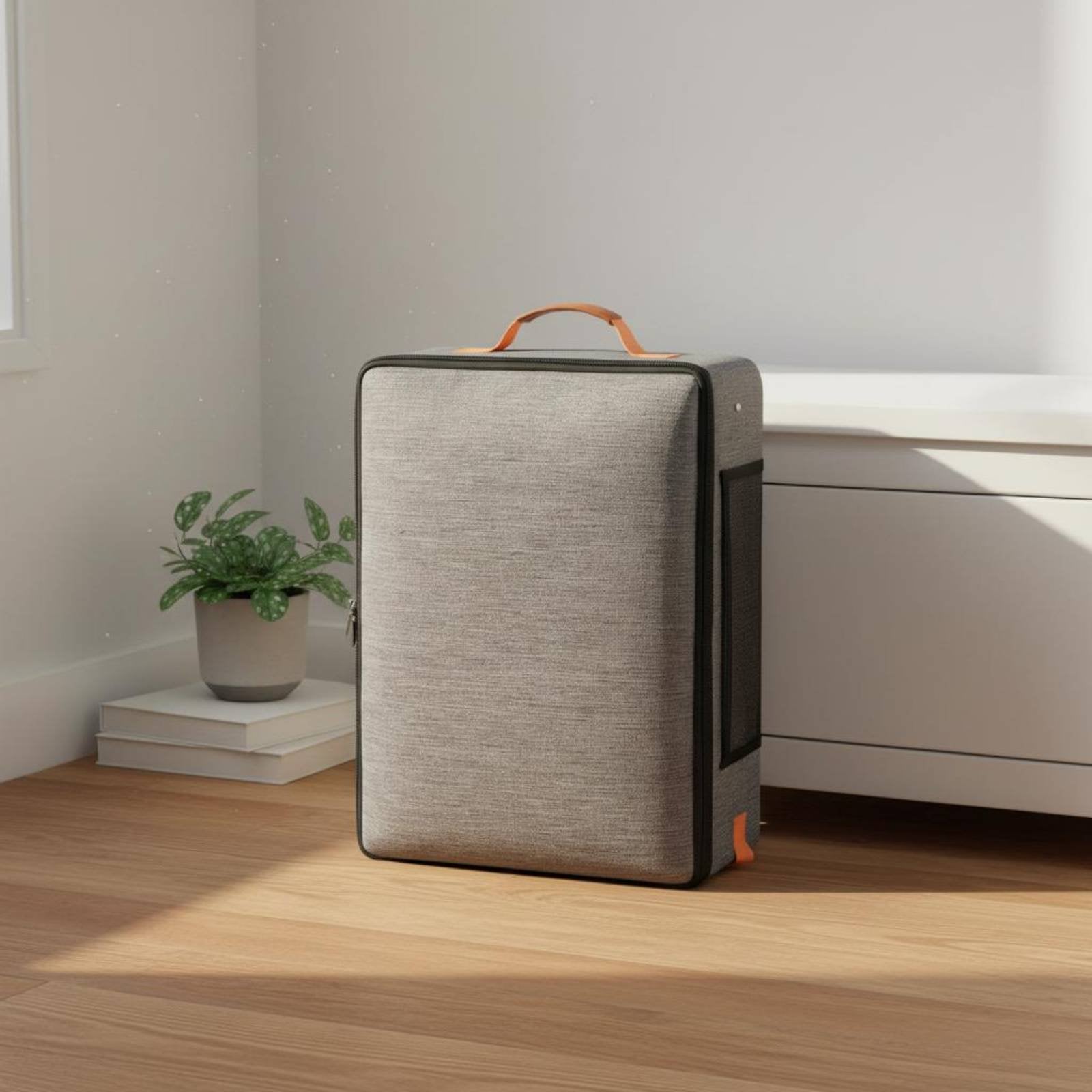 Foldable Pet Litter Box Oxford Cloth Waterproof Pet Litter Box Leak-Proof