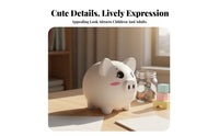 Piggy Bank Creative Gift Cartoon Pig Bank Fun Toy Pig Box for Kids, Children, Nursery, Bedroom Decor