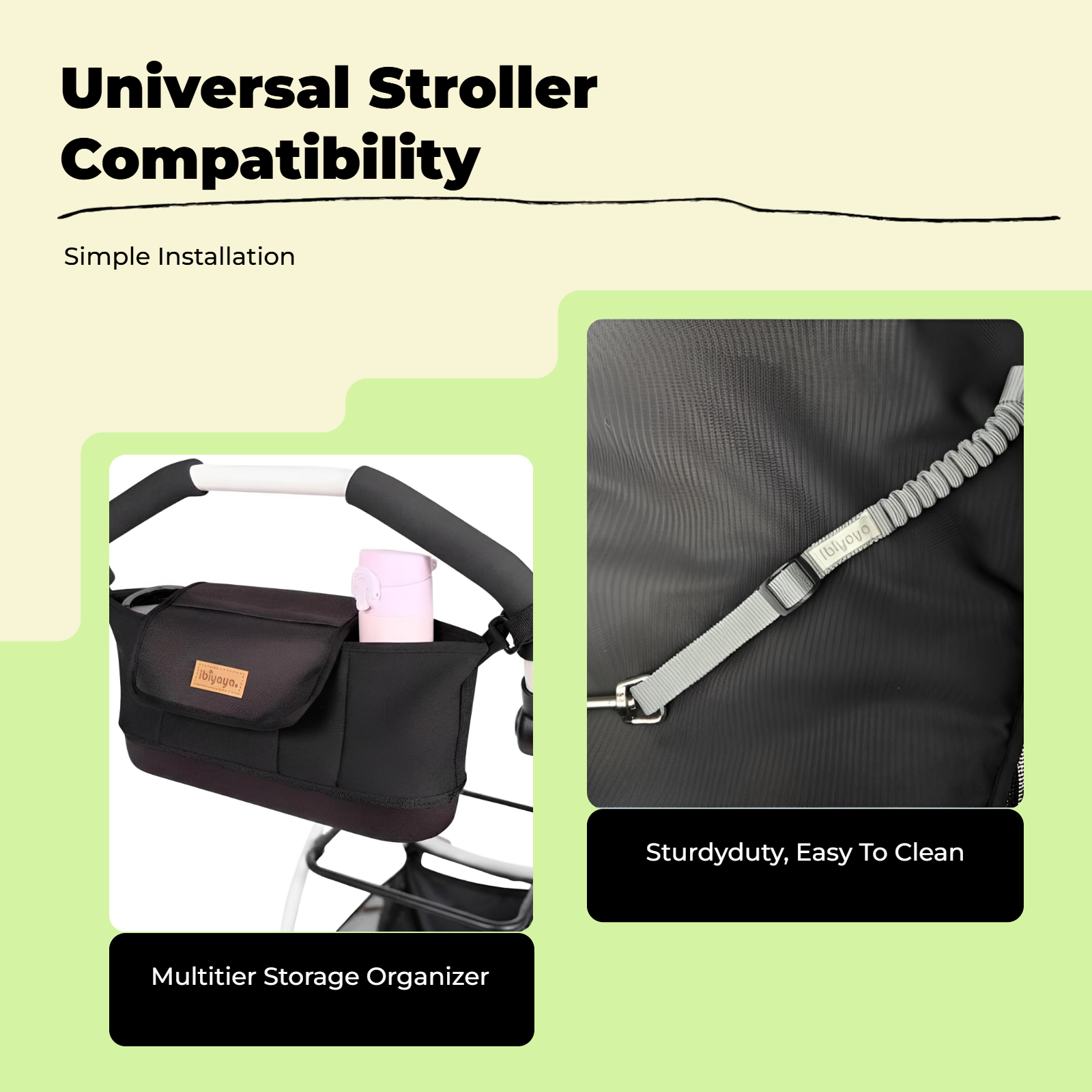 Stroller Hook, Organizer Accessory, Universal Hanging Bag Hook, Portable, Stable Attachment