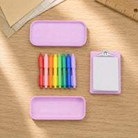 1/12 Scale Stationery Set Molded Dollhouse Clipboard Set Multi-Color
