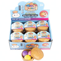 12 Pieces Steamed Bun Squishy Slow Rebound Foam Round Container