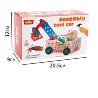 DIY Assembly Tool Wagon Develops Fine Movement Skills Take-Apart Toy Truck