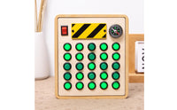 LED Light Switch Toy Early Education Wooden Button Board Develops Concentration