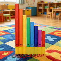 Rainbow Sound Tube Clear Tones Percussion Boomwhacker Tubes Hand Coordination Percussion Instrument for Classroom, Kindergarten