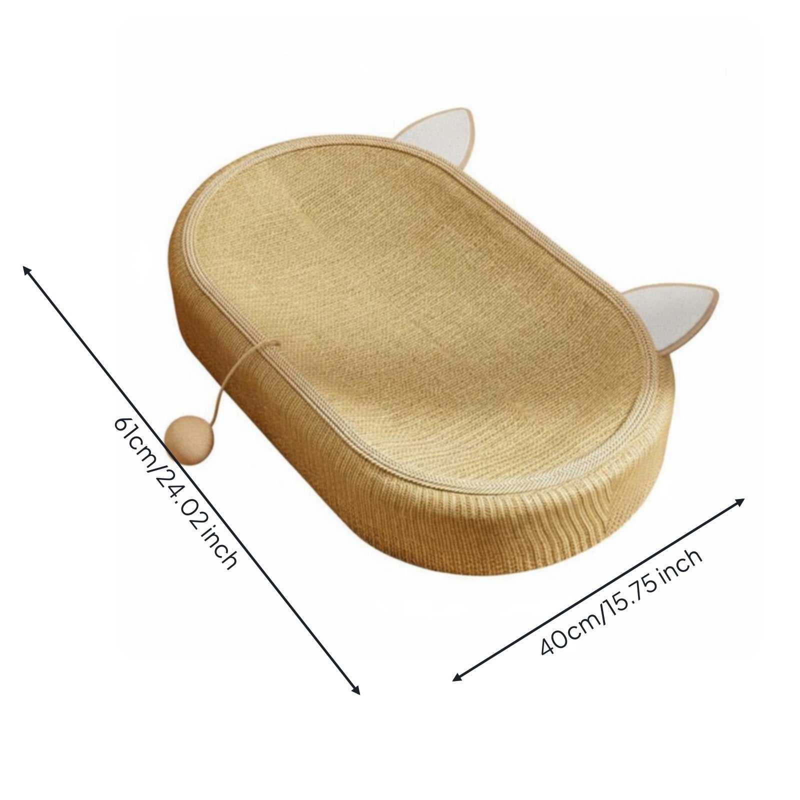 Cat Scratcher Lounger Ergonomic Curved Design Cat Scratcher Lounge Large Size Pet Supplies for Kittens