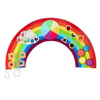 Interactive Sensory Busy Board Wood Child-Led Activity Center Easy to Install Child Development Toy for Children