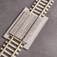 3 Pieces Track Crossing Panels Fine Detailed Model Crossing Plates Compatible