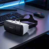 VR Headset with Headphones Wide Phone Compatibility 3D Immersive Reality Headset