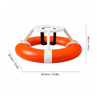 Floating Gyro Cup Holder 3D-Printed Buoyant Pool Beverage Buoyant Orange