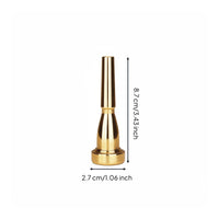 7C Trumpet Mouthpiece Easy Blowing Trumpet Embouchure Piece Wind Instrument Part for Beginners, Practice