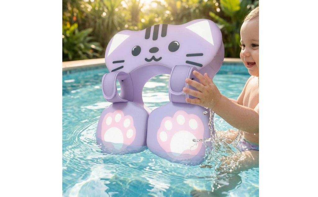 Underarm Baby Buoy Soft 3D Material Baby Swim Buoy Band Violet for Toddlers