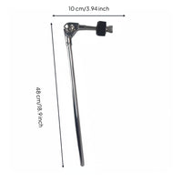 Adjustable Cymbal Holder Clamp Silver Finish Cymbal Arm for Studio