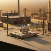 1:64 Scale Power Converter Model Detailed Diorama Accessory Resin Material Hobby Supply for Dioramas