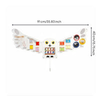 3 Pieces Wall Mounted Interactive Board Early Learning for Kindergarten