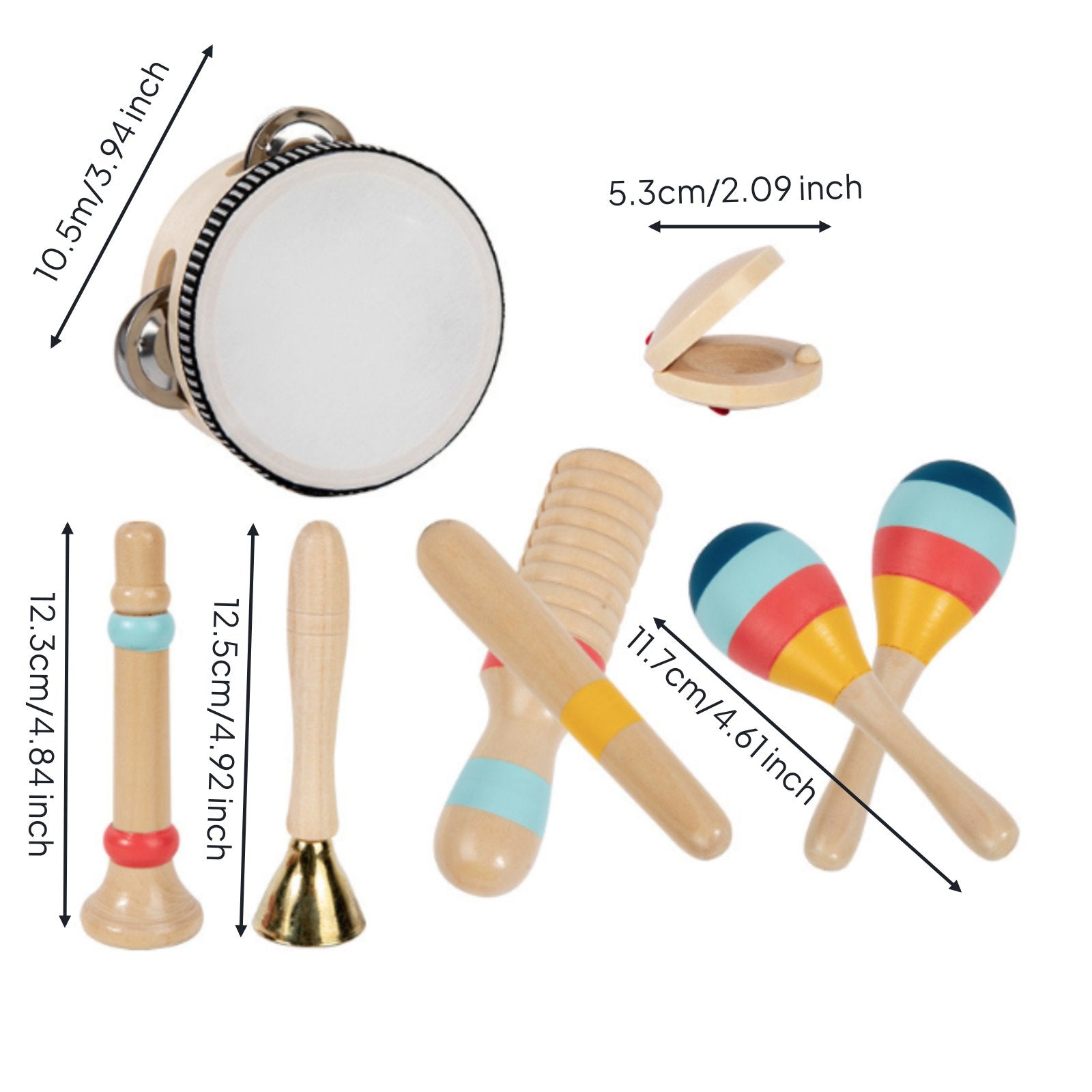 Musical Instrument Set Educational Infant Drum Toy Educational Kids Instrument Set for Early Learning