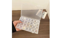 28 Grid Organizer Box Portable Bead Storage Container Multi-Purpose for Crafting
