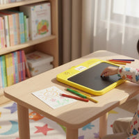 Double Screen Learning Board Eye Protection Erasable Writing Tablet Portable