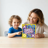 XO Game Toe Board Game Early Learning Educational Toy Easy to Play for Family