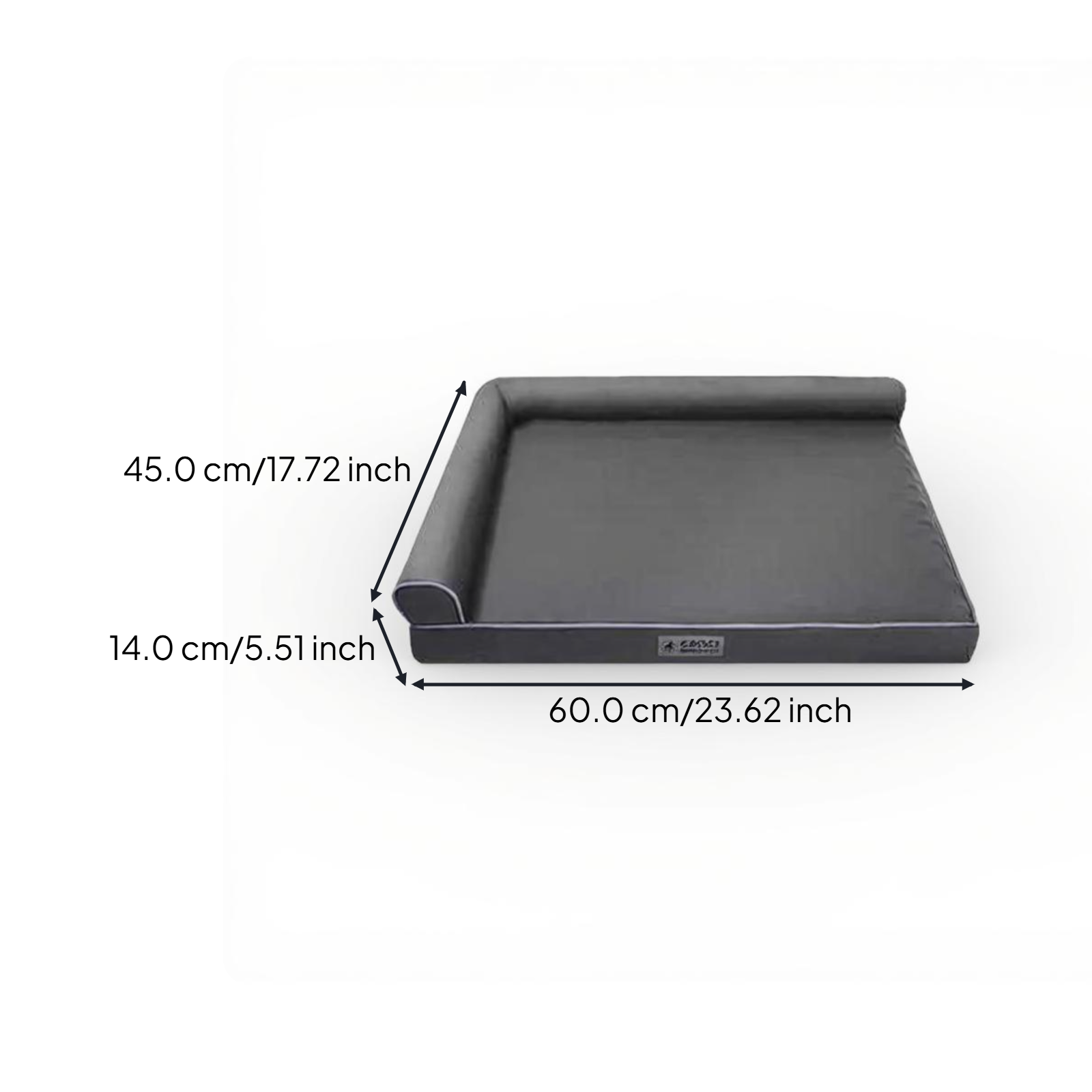 Orthopedic Dog Bed, L-Shaped Pet Sofa, Removable cleanable Cover, Supportive Foam, Large Dogs