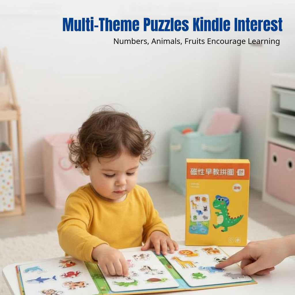 Mind Game Early Learning Toy for Children Numbers Animals Fruits Transportation Colorful Cartoon Paper