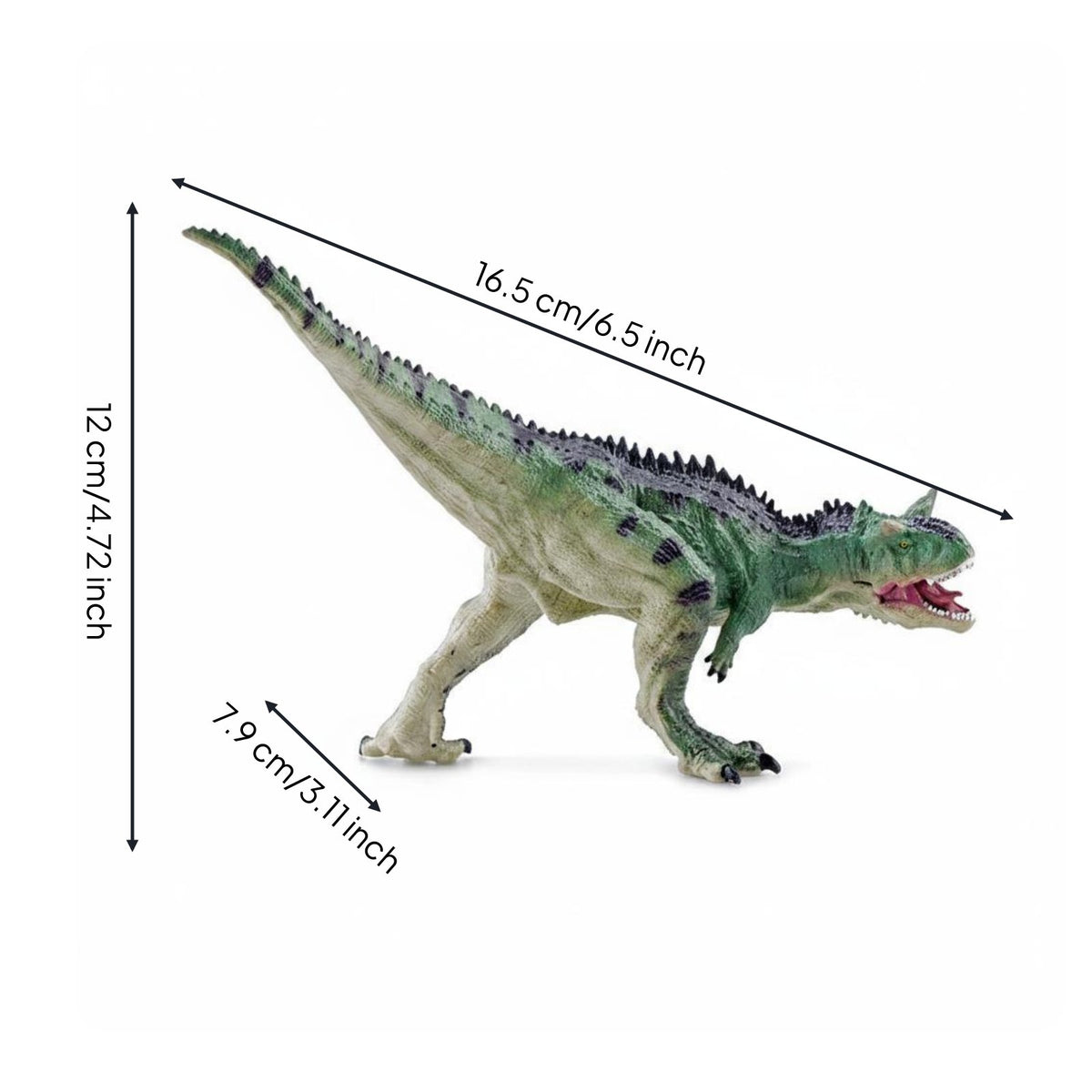 Horned Dinosaur Figure Solid Horned Dinosaur Model Toy Display Prehistoric Animal for Collectors, Cabinet