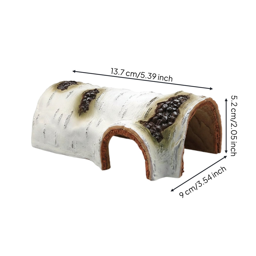 Aquarium Hideout Cave Naturalistic Design Arched Log Shelter Material
