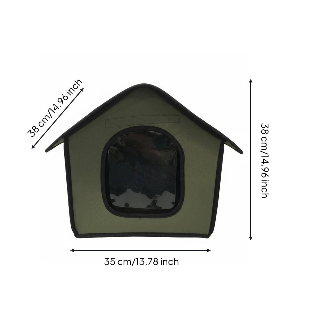 Waterproof Pet Shelter Rainproof Outdoor Pet House Fixed for Cats, Dogs
