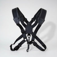 Double Shoulder Sax Strap Leather Three-Part Sax Harness with Hook Adjustable