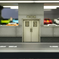 1:64 Parking Garage Sturdy Construction LED Parking Garage Display for Shelf
