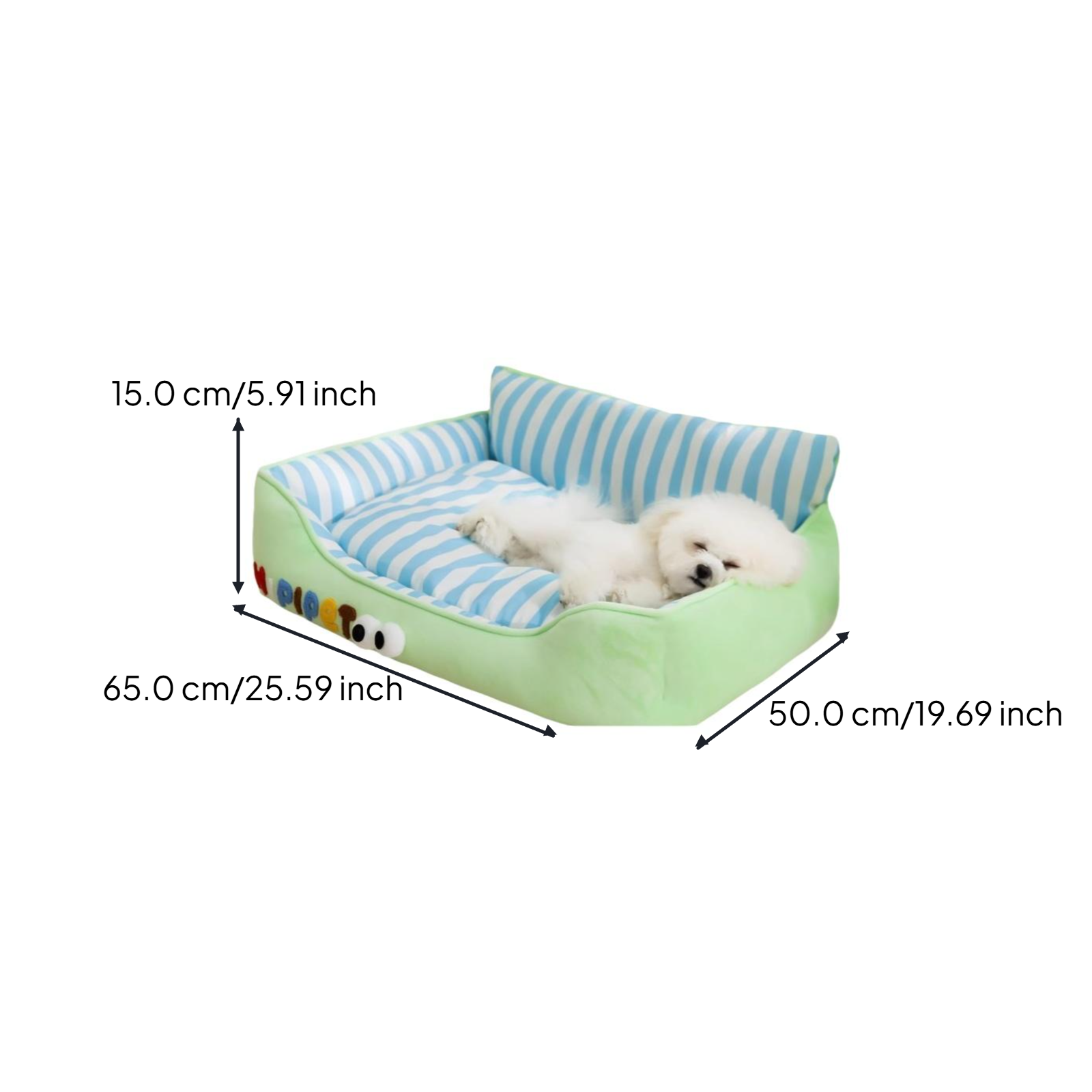 Washable small pet bed