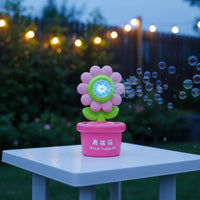 Sunflower Bubble Machine Colorful Plaything Plastic for Children