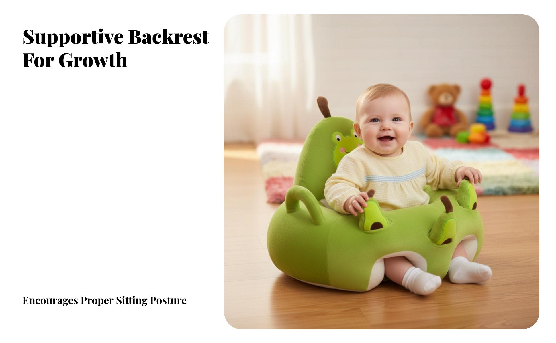 Soft Creature Sit-up Support Anti-Fall Design creatureShaped Soft Chair