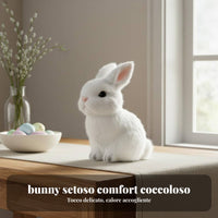 Lifelike Easter Bunny Cute Design Faux Rabbit Model Photo Prop for Desktop