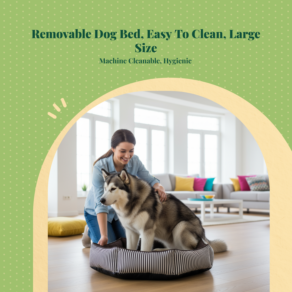 Orthopedic Dog Bed Removable Cover Non-Slip All Seasons