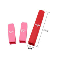 Decimal and Portion Strips Colorful Design Portion Strips Set Polished Edges