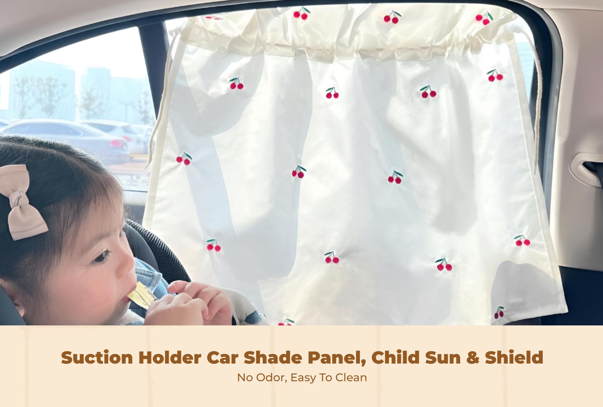 Car Window Shade, Privacy Protection, Sunlight Protection, Infant Sun Shield, Suction holder Screen, Kids Car Window Shield, Easy Installation, Cute Panda Pattern