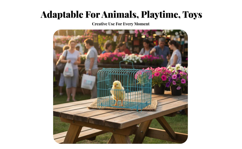 50 Pieces Hand-Held Chick enclosure Portable livingstock Crate Stackable for Farm, &fairplace