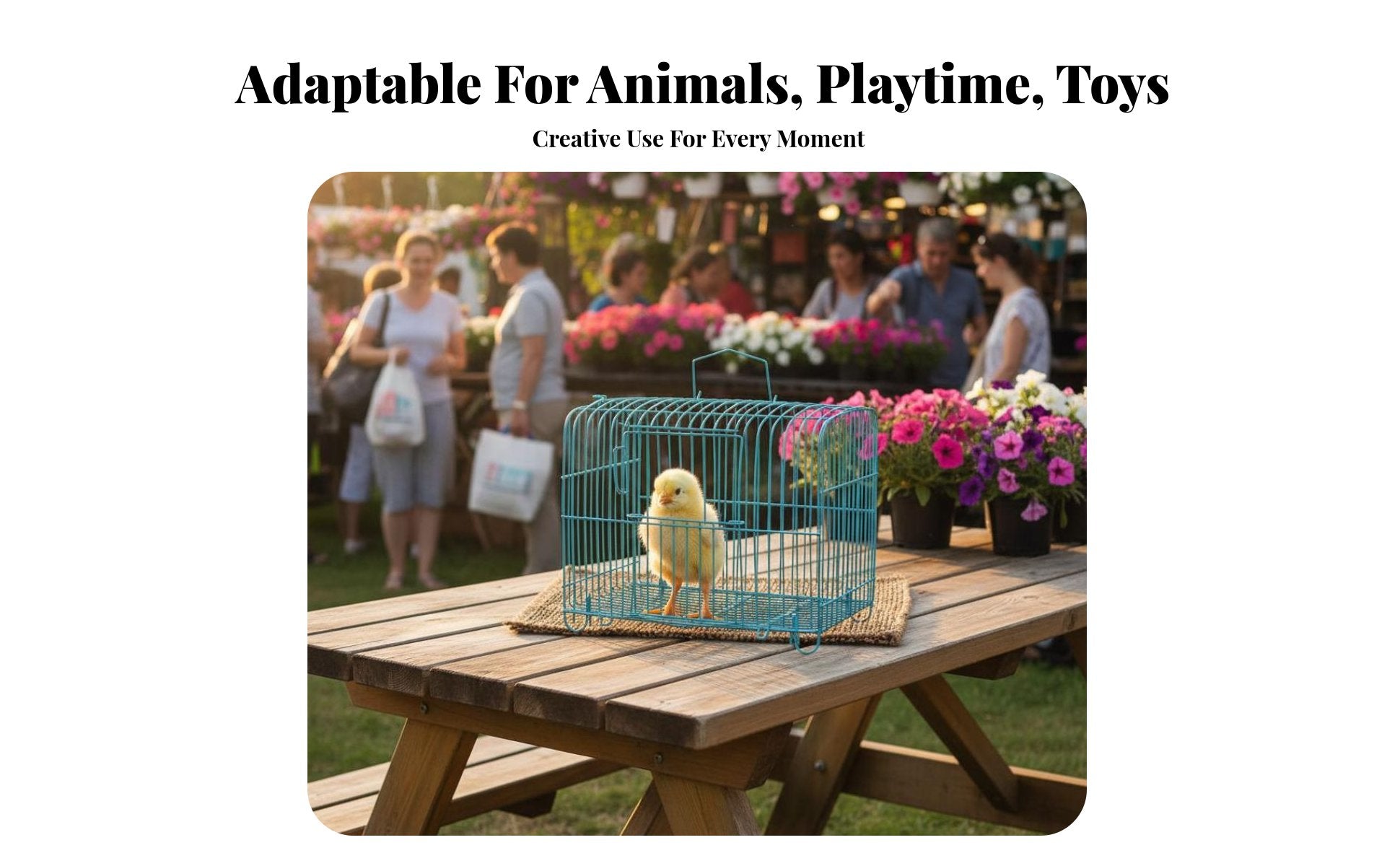 50 Pieces Hand-Held Chick enclosure Portable livingstock Crate Stackable for Farm, &fairplace