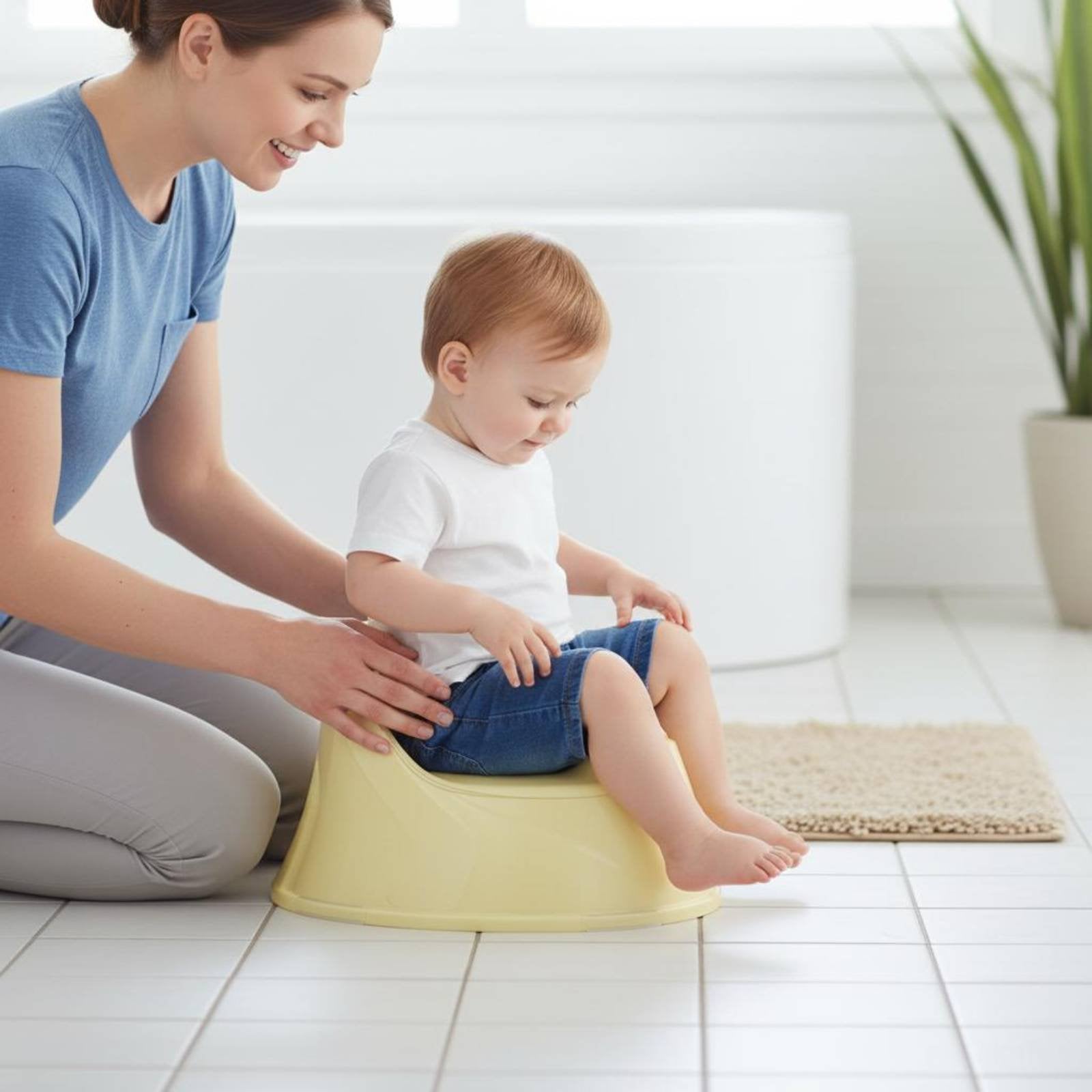 Non-Slip Base Toddler Potty Chair Easy to Clean Toddler Training Toilet Lightweight and Compact for Toddlers, Infants, Home Use, Outdoor
