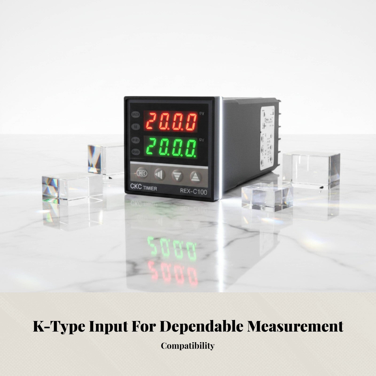 REX-C100 Digital Thermostat, Intelligent Temperature Controller, Commercial Embedded