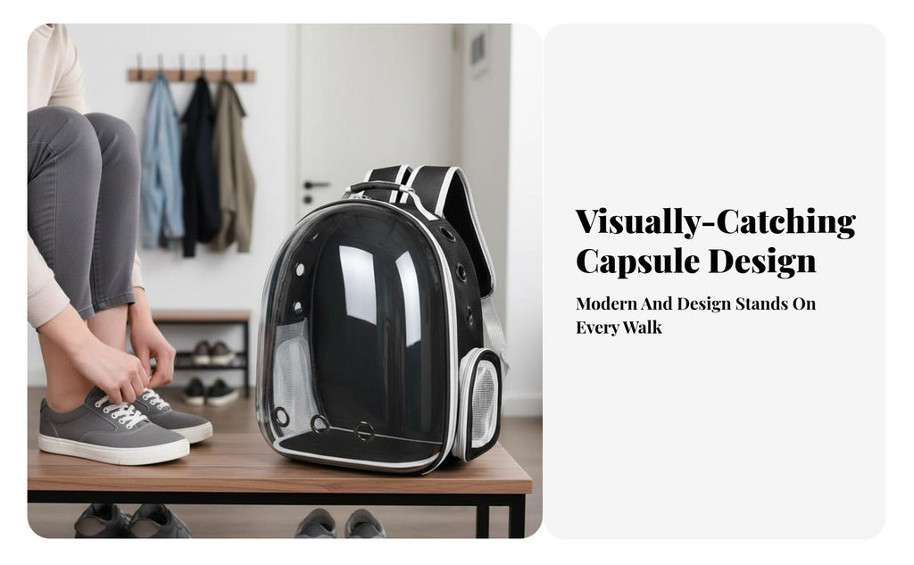 Space Capsule Pet backpackpack Portable creature container Breathable for Hiking