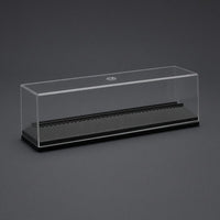 N-Scale Train Display Case Black Base Showcase Cabinet Dustproof for Collectors