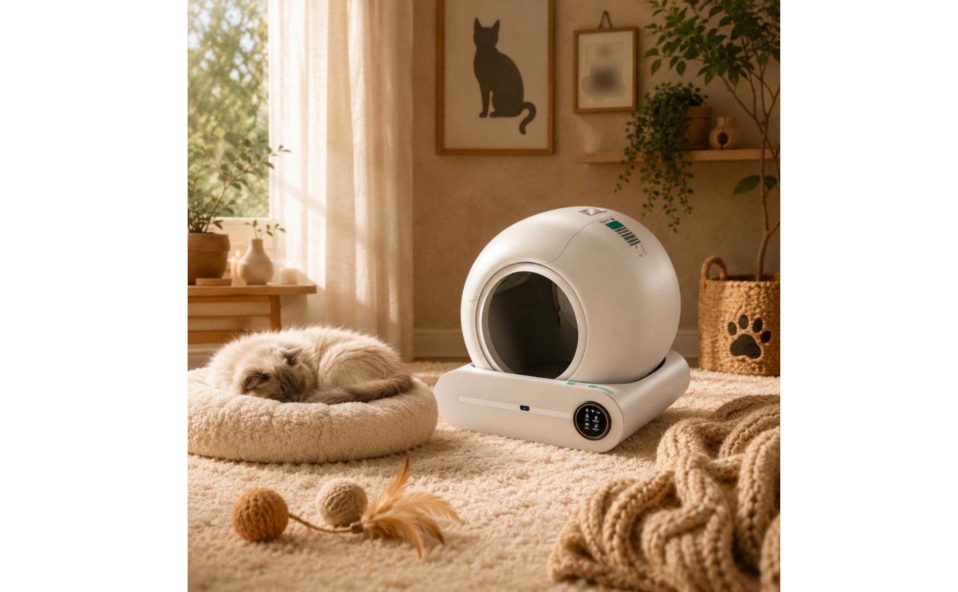 Smart Feline Litter Box Health Self-Cleaning Feline Litter Box Ultra-Quiet