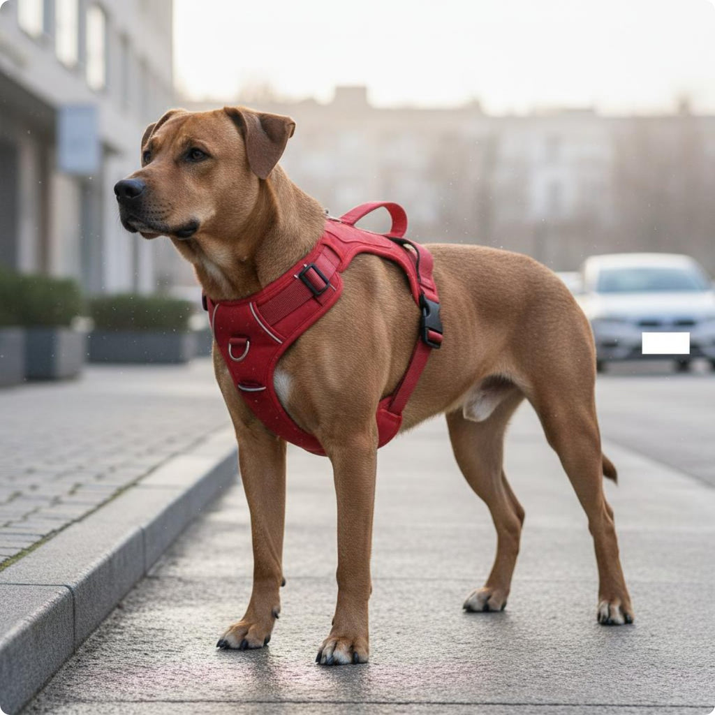 Retractable Dog Leash Harness Adjustable Pet Gear Easy Control for Large Dogs