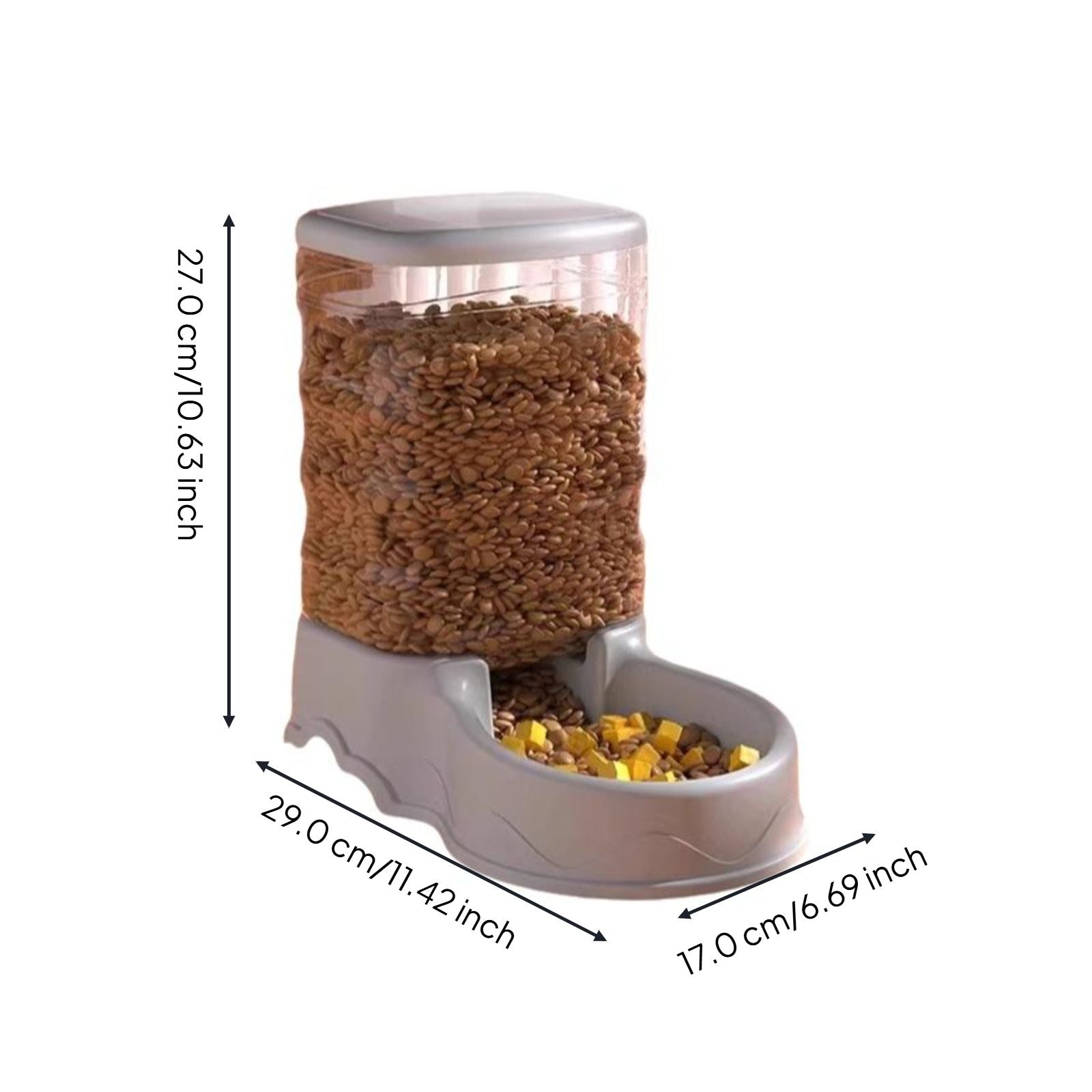 Large automatic pet feeder, no power