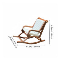 Dollhouse Rocking Chair Decorative Ornament Miniature Rocking Chair