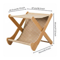 Feline Scratch Bed Self-Entertainment Toy Feline Scratcher Lounge 2-in-1
