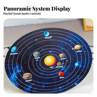 Solar System Educational Board Educational Eight Planets Learning Toy Interactive Space Exploration Board for Children, Young Children, Kindergarten