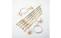 5 Pieces Cello Seam Gluing Clamp Professional Grade Brass Luthier Clamp Set